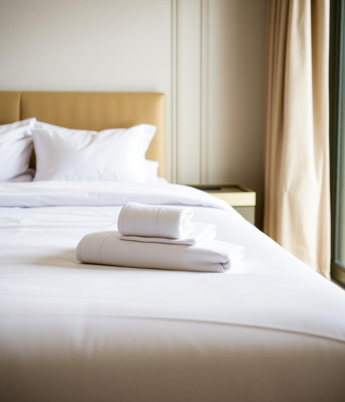 A serene, hotel-inspired reset bedroom